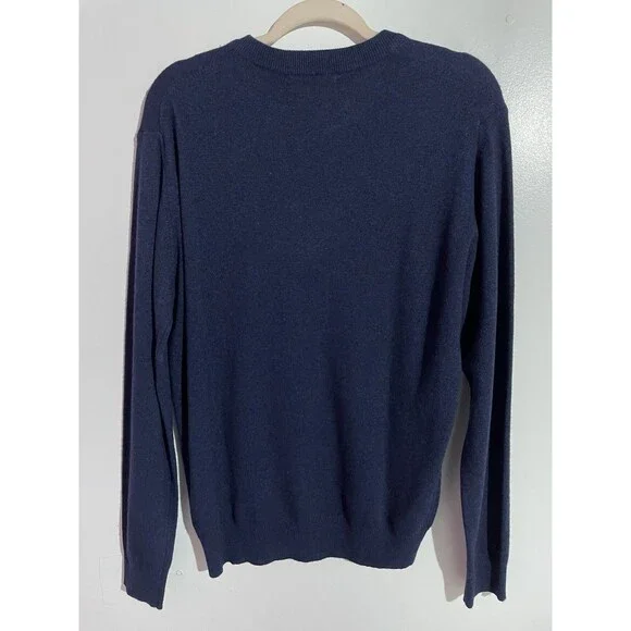 MaglificioBartolini Sweater Men L Cashmere Wool Blend Italy Preppy Minimalist